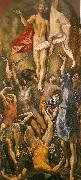 El Greco resurrection oil painting